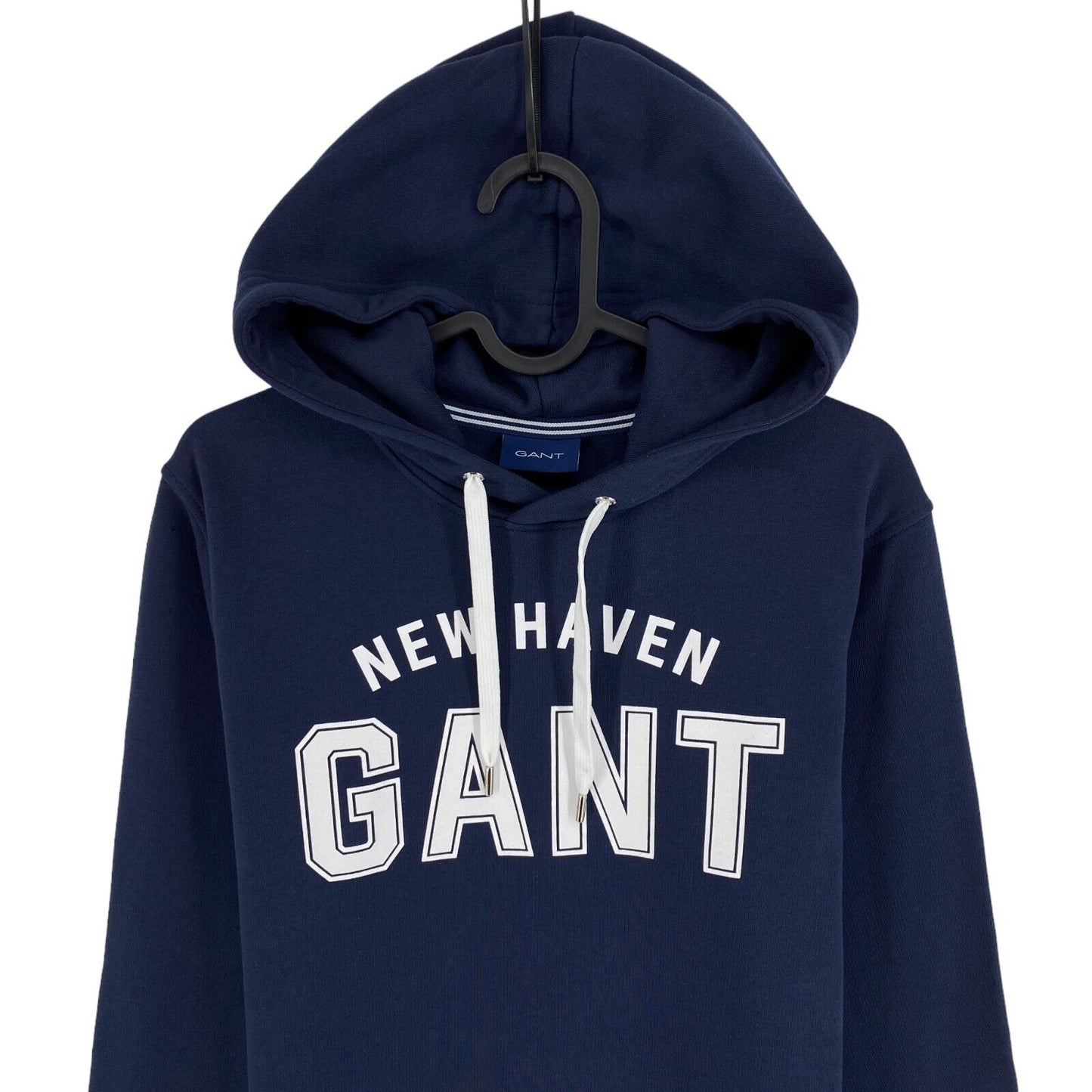 GANT Marineblauer Kapuzenpullover mit Logo, Größe S