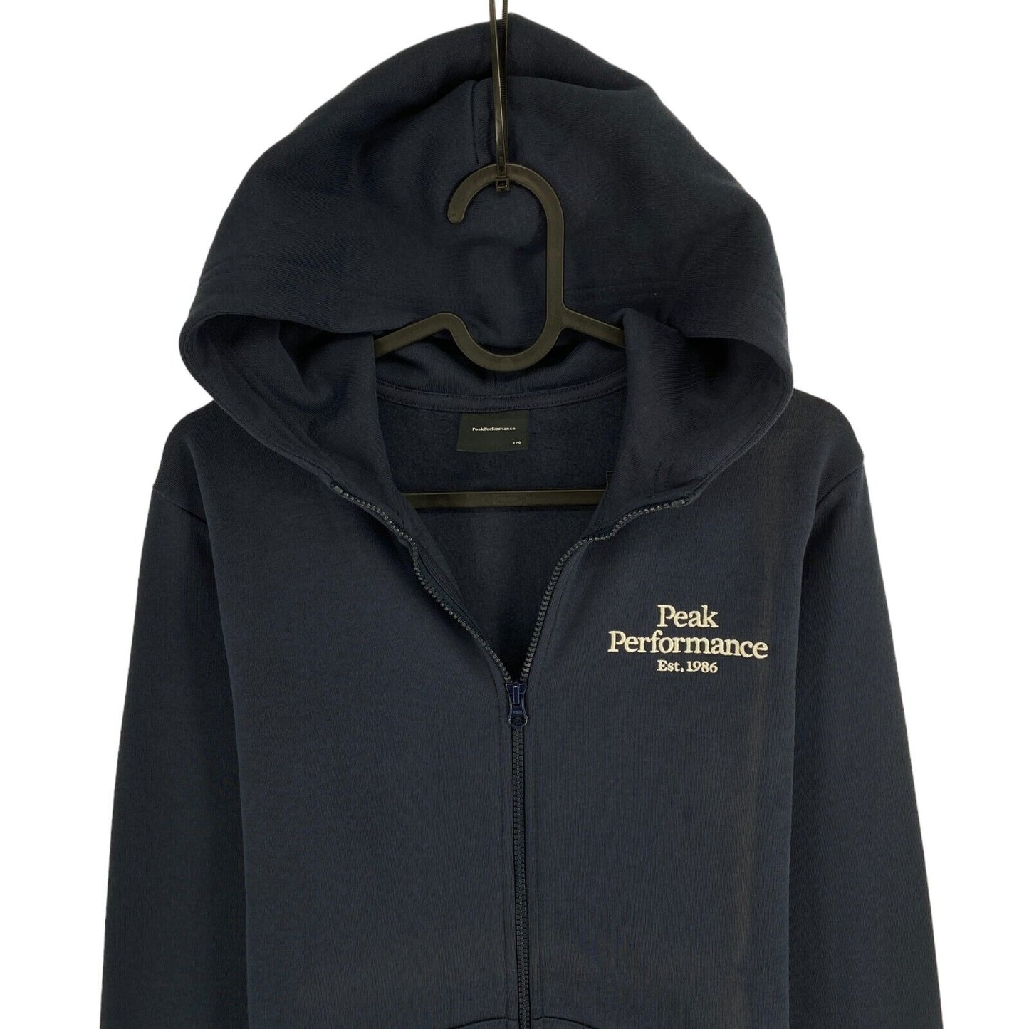 Peak Performance JR Pull à capuche zippé bleu marine Taille 170 cm