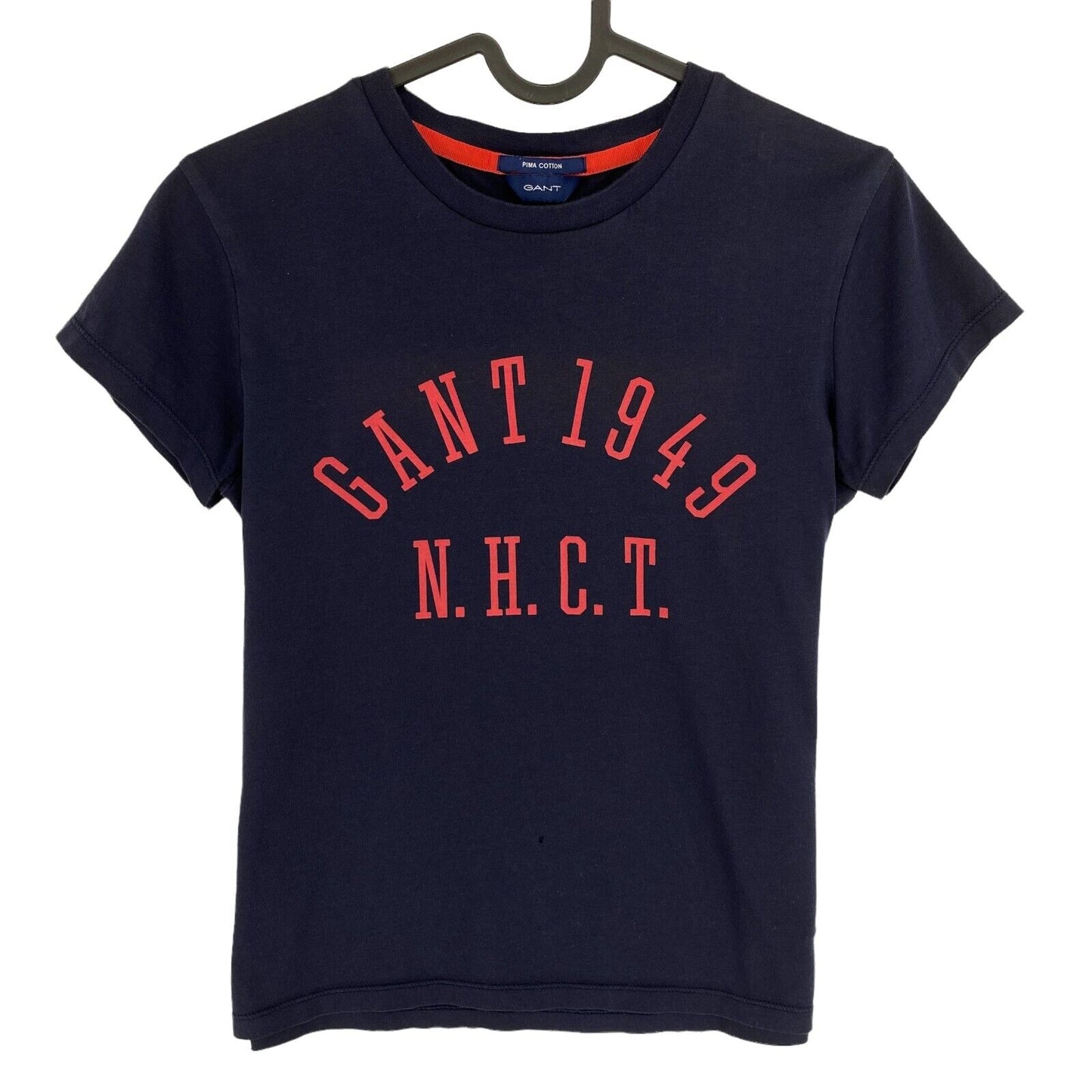 GANT T-shirt à col rond en coton Pima bleu marine pour fille Taille 11-12 ans 146/152 cm