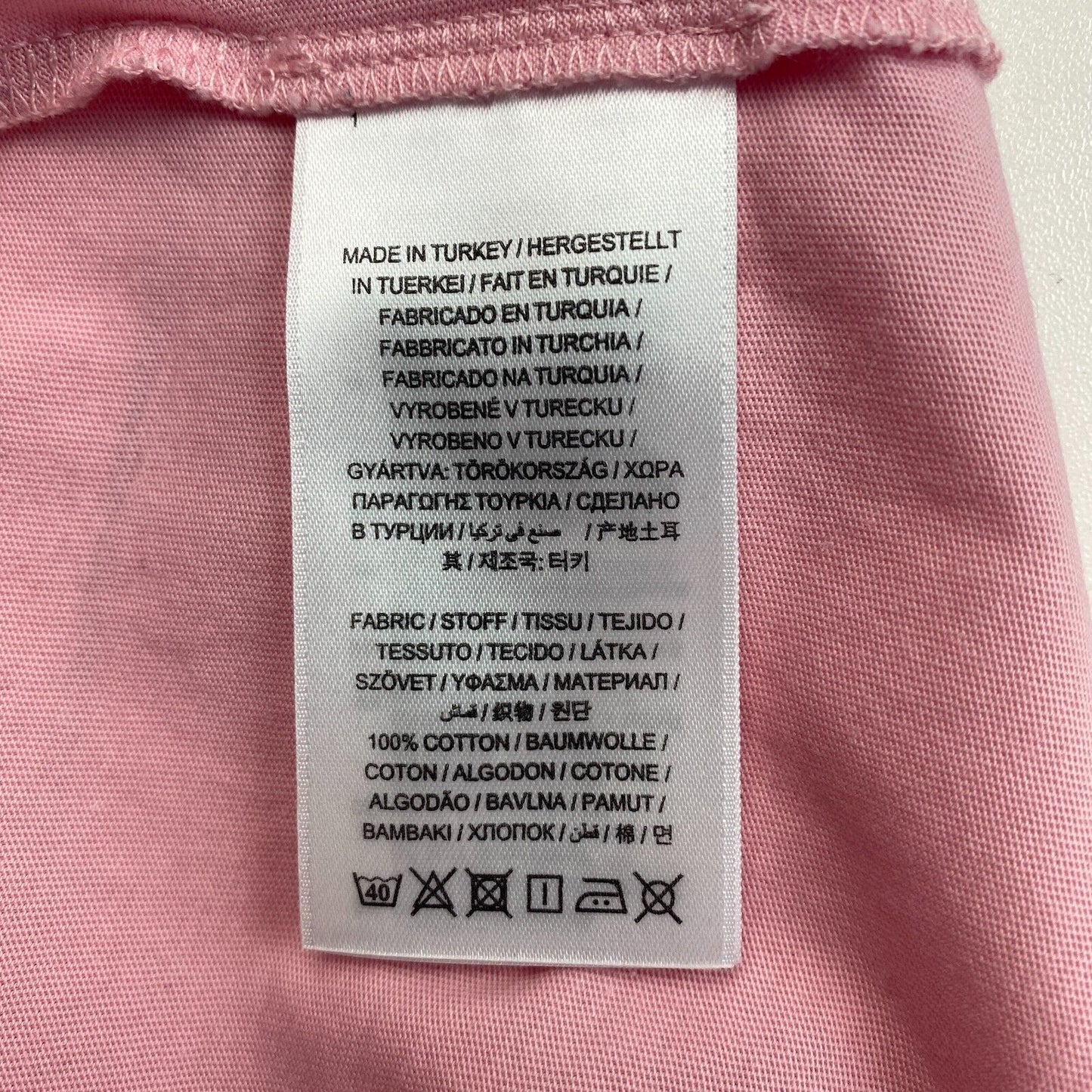 GANT Pink Logo Crew Neck T Shirt Size XS