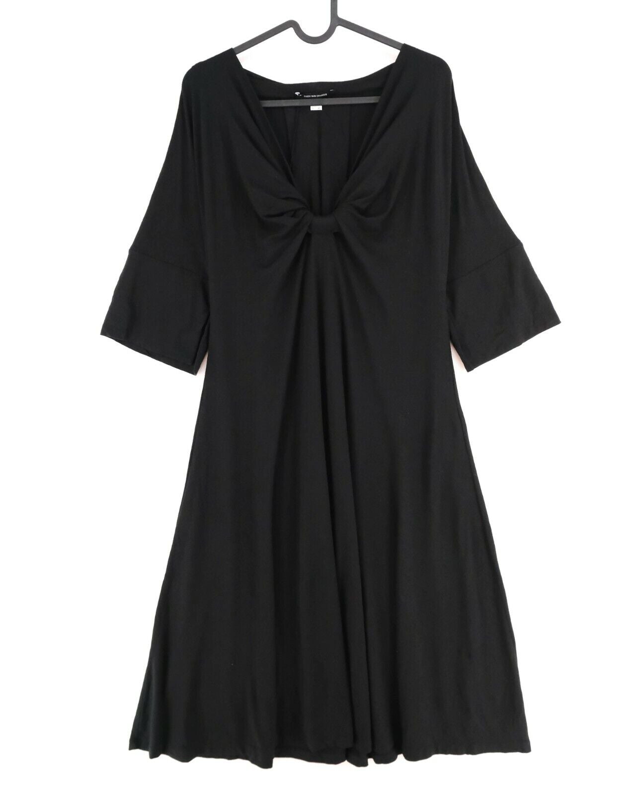 PLEIN SUD JEANIUS Black V Neck A Line Dress Size EU 36 40 42 UK 8 12 14