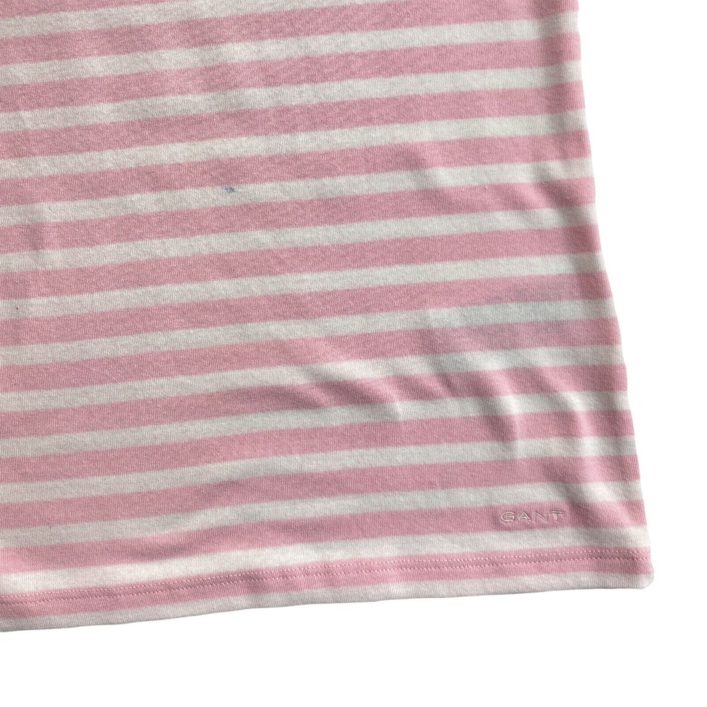 GANT Pink Striped 1x1 Rib Tank Top Size L