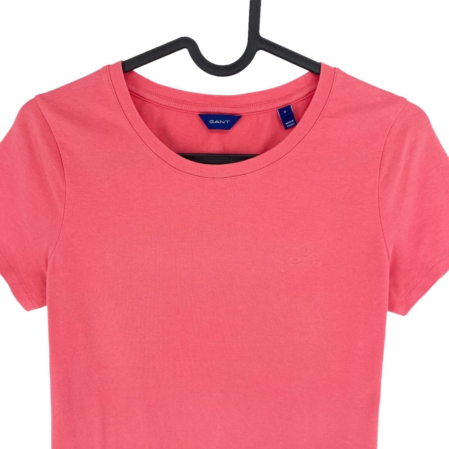 GANT T-Shirt mit Rundhalsausschnitt, Rosa, Größe S