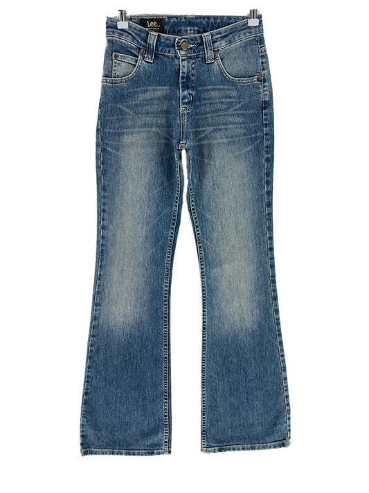 Lee FELTON Damen Jeans in normaler Bootcut-Passform, Blau, Stretch, Größe W27 L33