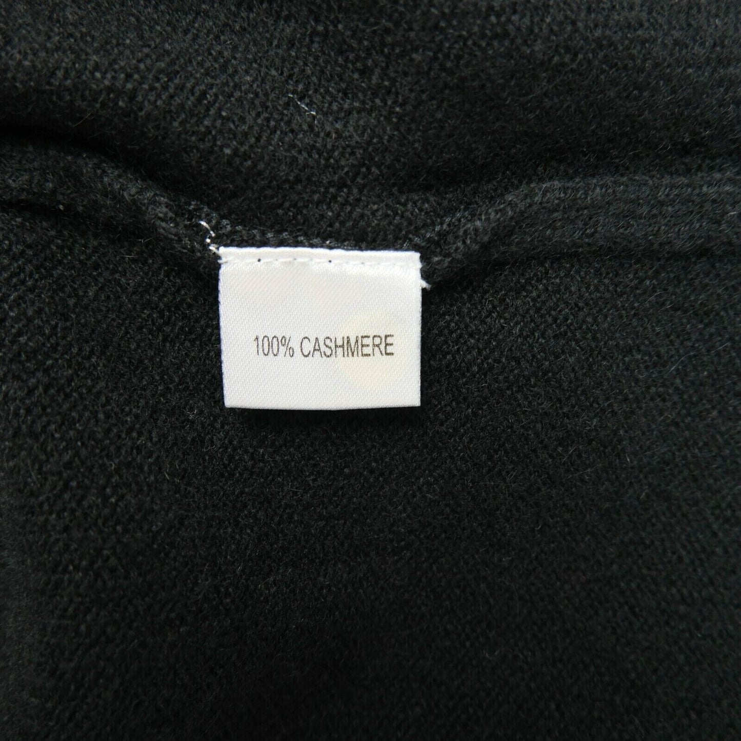 LANEROSSI Black 100% Cashmere V Neck Tank Top Size 3 - L