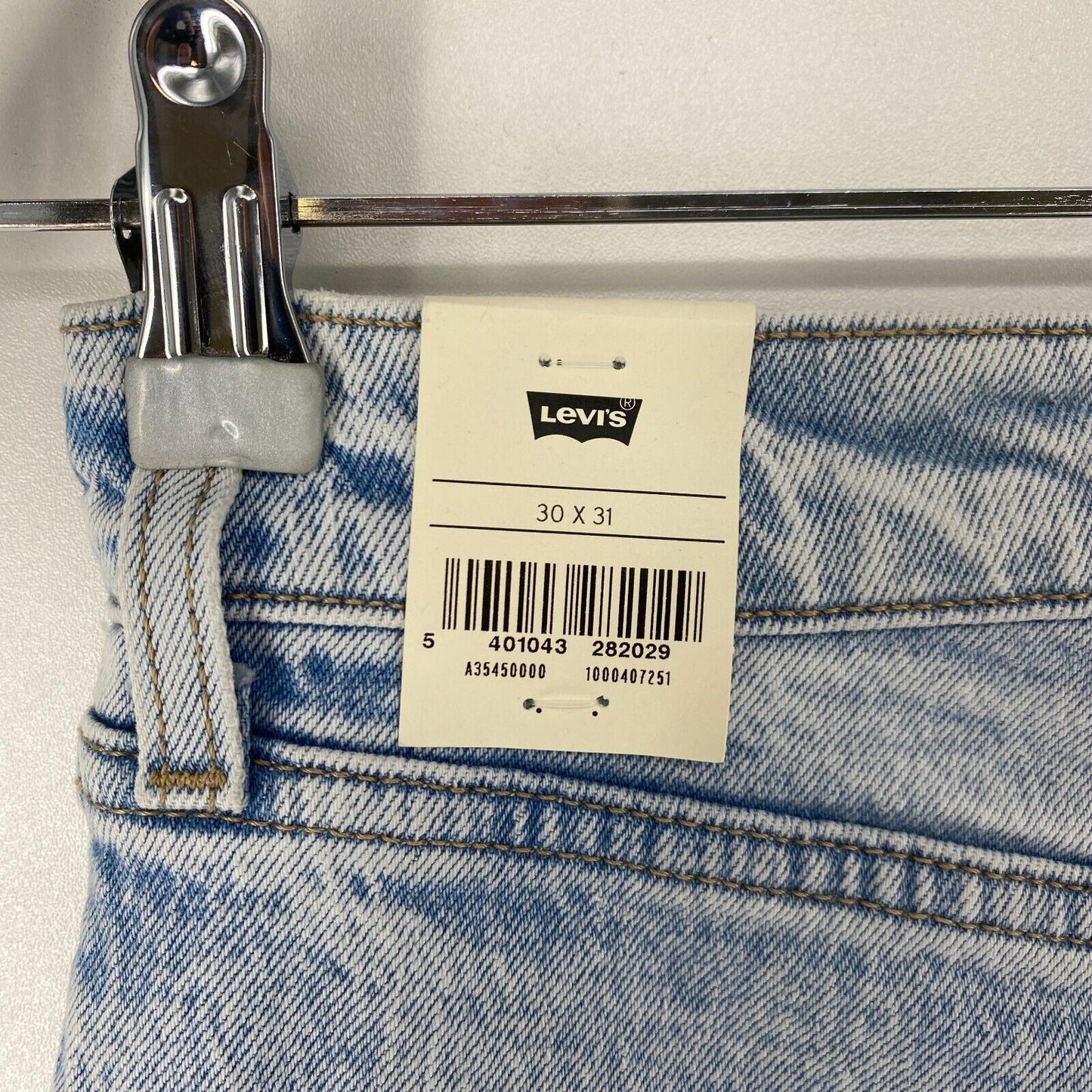 Levi's Premium femme bleu années 70 taille haute coupe droite slim W30 L31