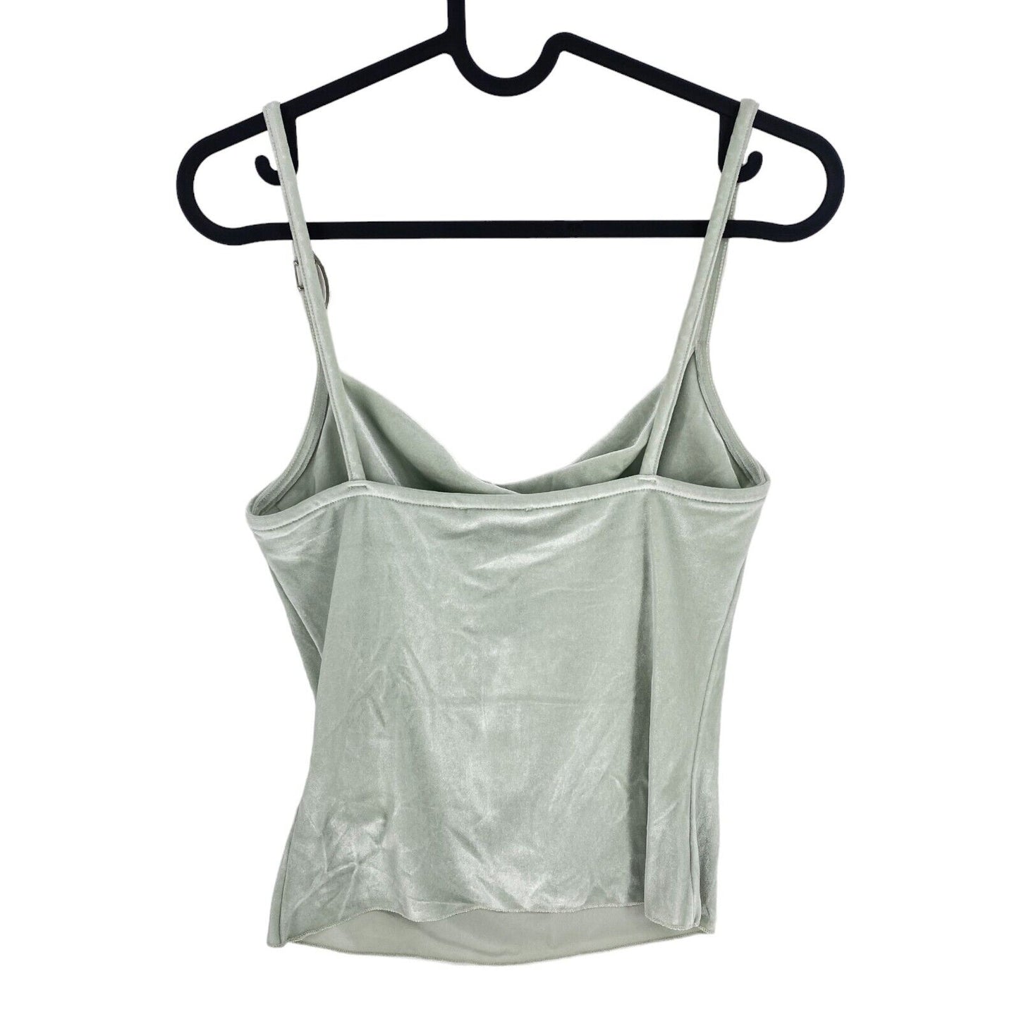 DIESEL Women Light Green Velvet T-AMOS Tank Top Size S