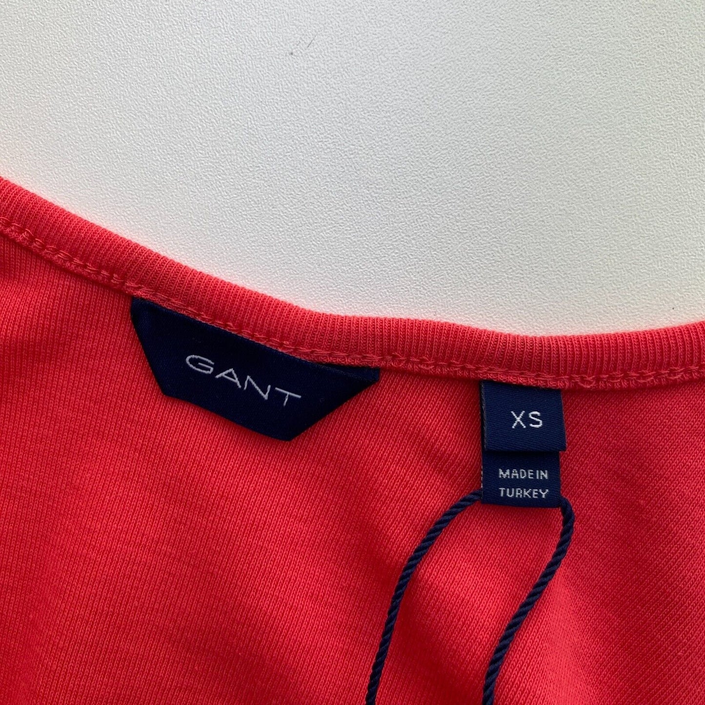 GANT Red 1x1 Rib Tank Top Size XS