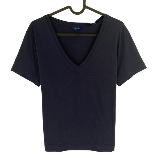 GANT Women Navy Blue Original V Neck T Shirt Size XL