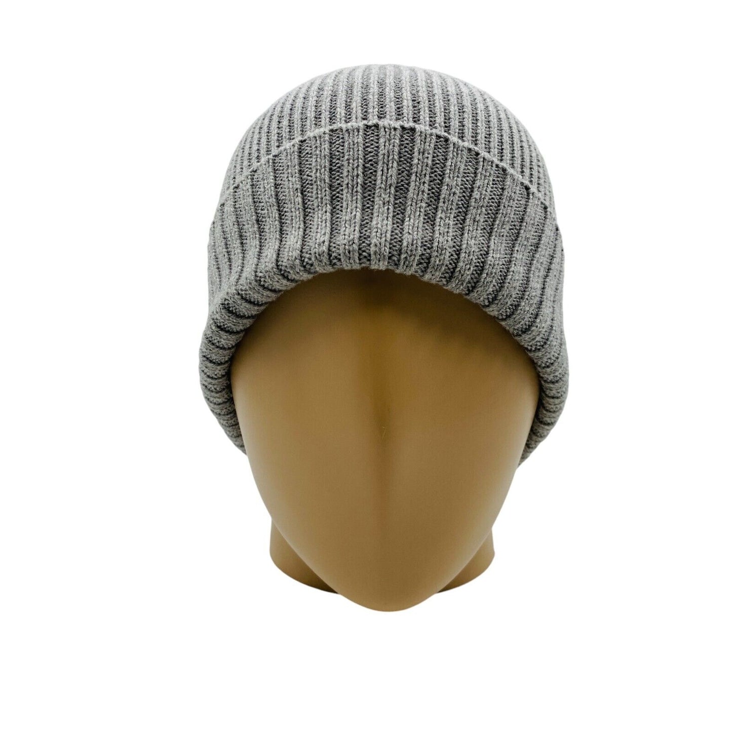 Camel Active Mens Grey Cotton Cashmere Blend Beanie Winter Hat One Size