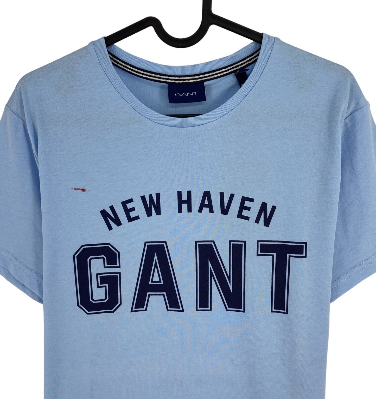 GANT Men Blue Logo Crew Neck Short Sleeves T Shirt Size S