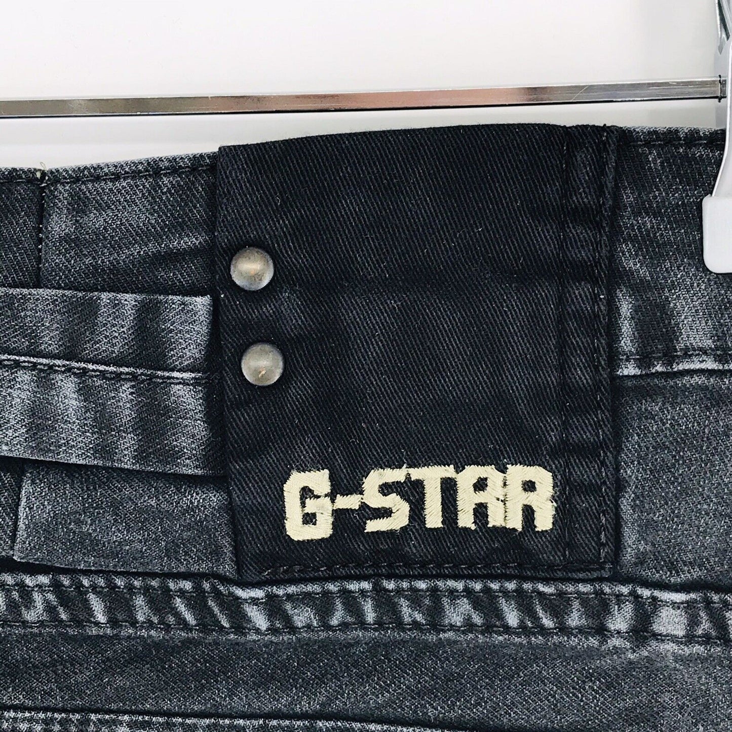 G-STAR RAW CORVET Women Dark Grey Stretch Regular Straight Fit Jeans W29 L32