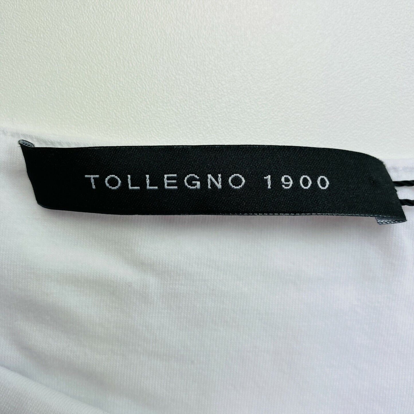 TOLLEGNO 1990 White Flared Tank Top Size 46 EU 42 UK 14 US 12