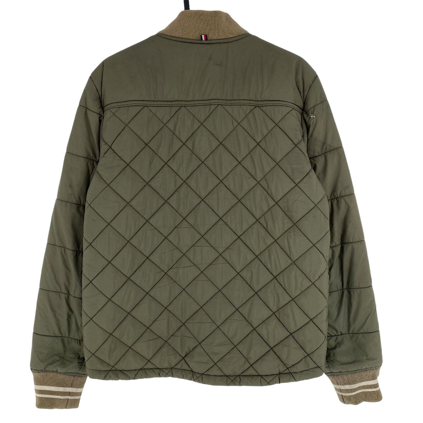 TOMMY HILFIGER Manteau Veste Matelassé Vert Foncé Taille 14 Ans 164 Cm