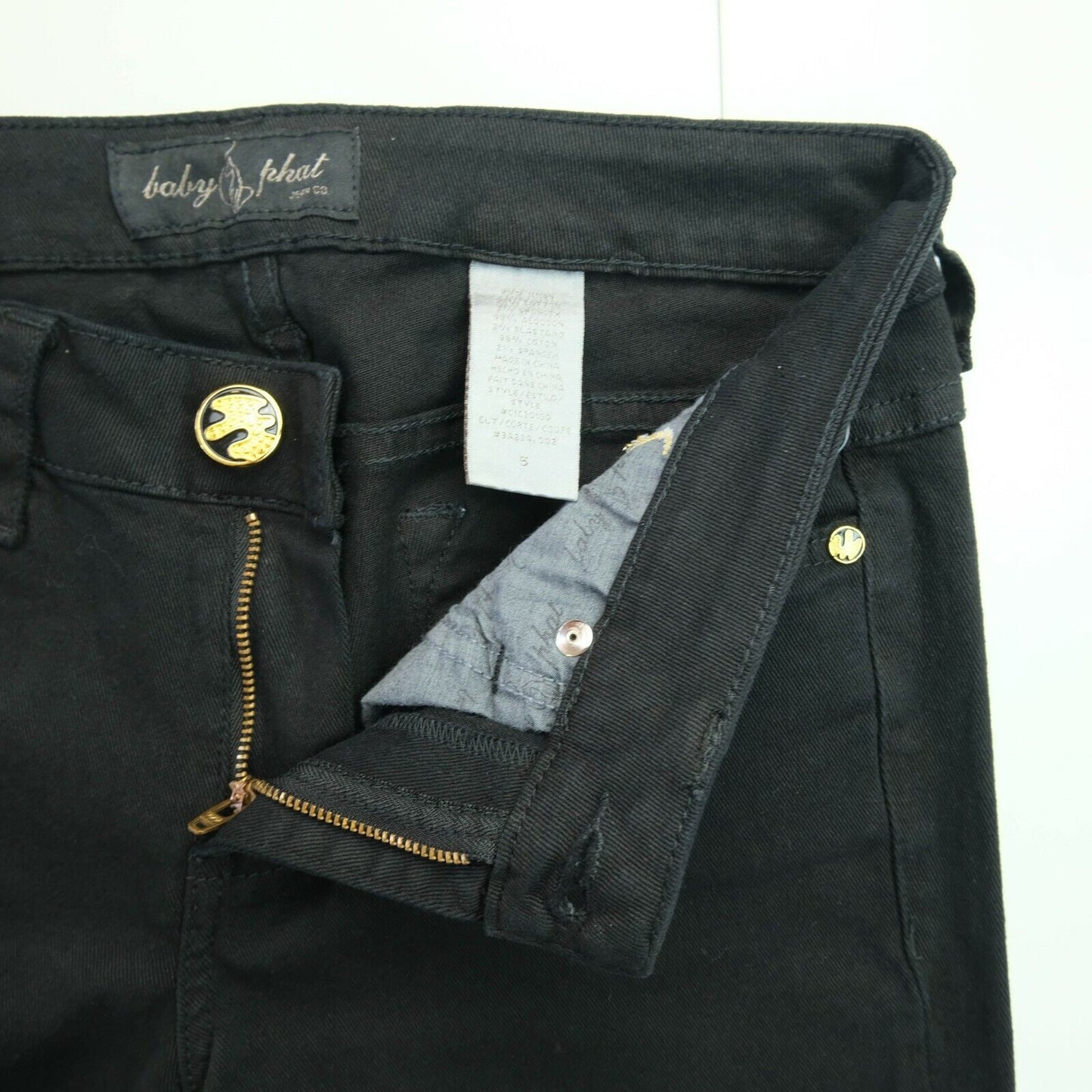 BABY PHAT Schwarze Röhrenjeans 3 – W28 5 – W29