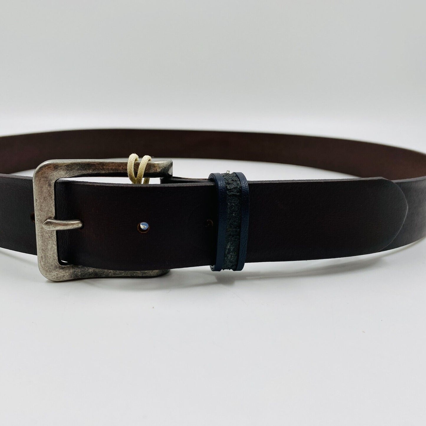 Tommy Jeans Mens Dark Brown Classic Leather Belt 100 cm. 40 In.