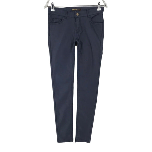 SUPERTRASH PEPPY Women Dark Blue Skinny Fit Chino Trousers Size W26 L32