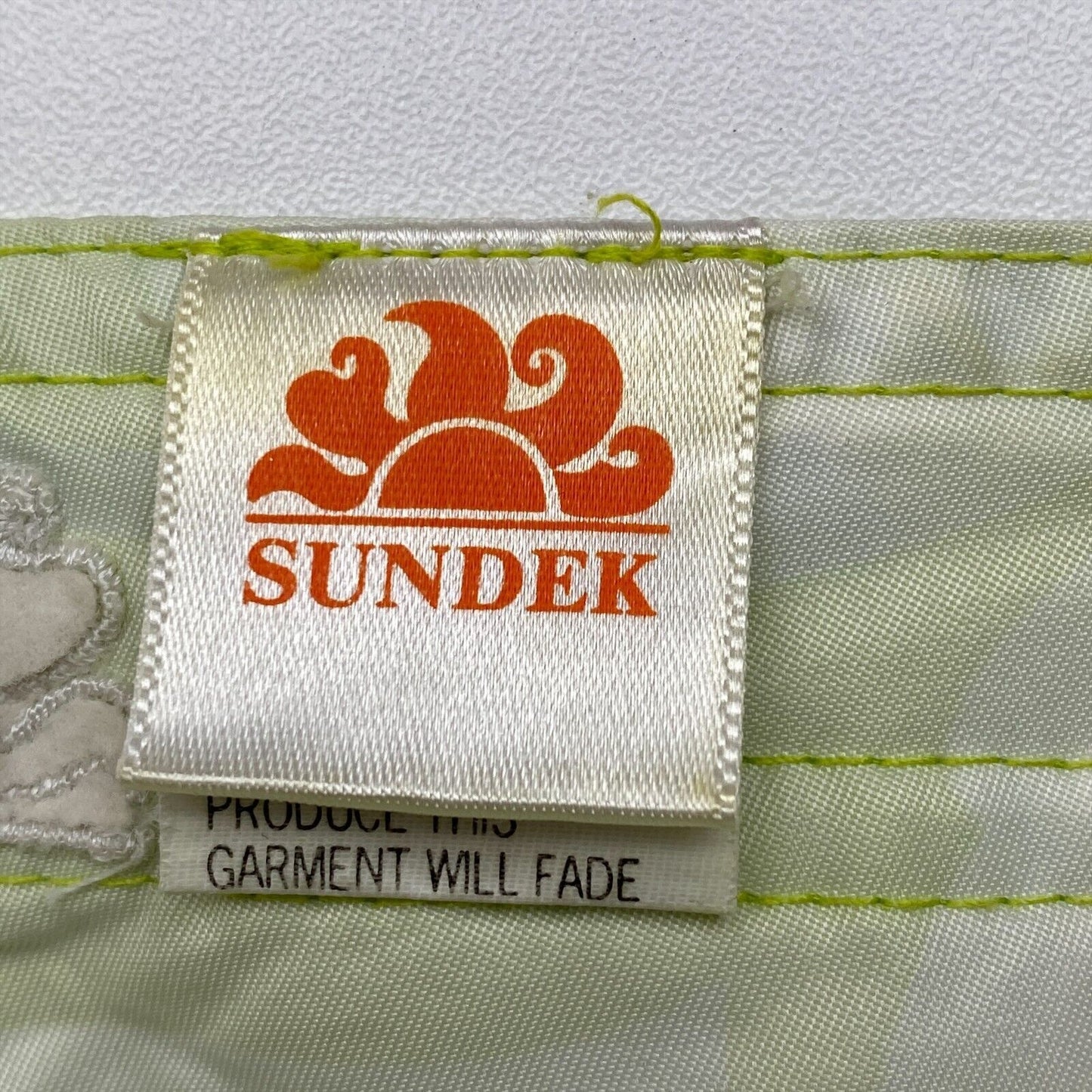 SUNDEK Floral Neon Green Swimwear Swimming Trunks Shorts Size 6 W30