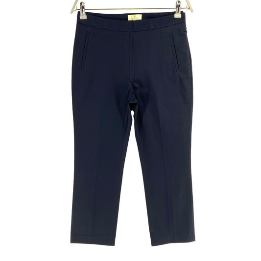 GANT Navy Blue Satin Cigarette Slacks Pants Trousers Size EU 38 UK 12 US 8