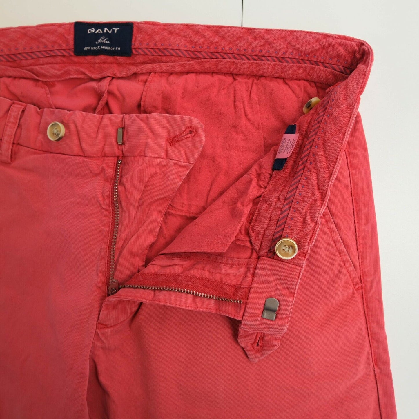 GANT Pink Soho Ocean Safari Chino Pants W30 W31 W32 W33 W34 W36 W42 L34 L36