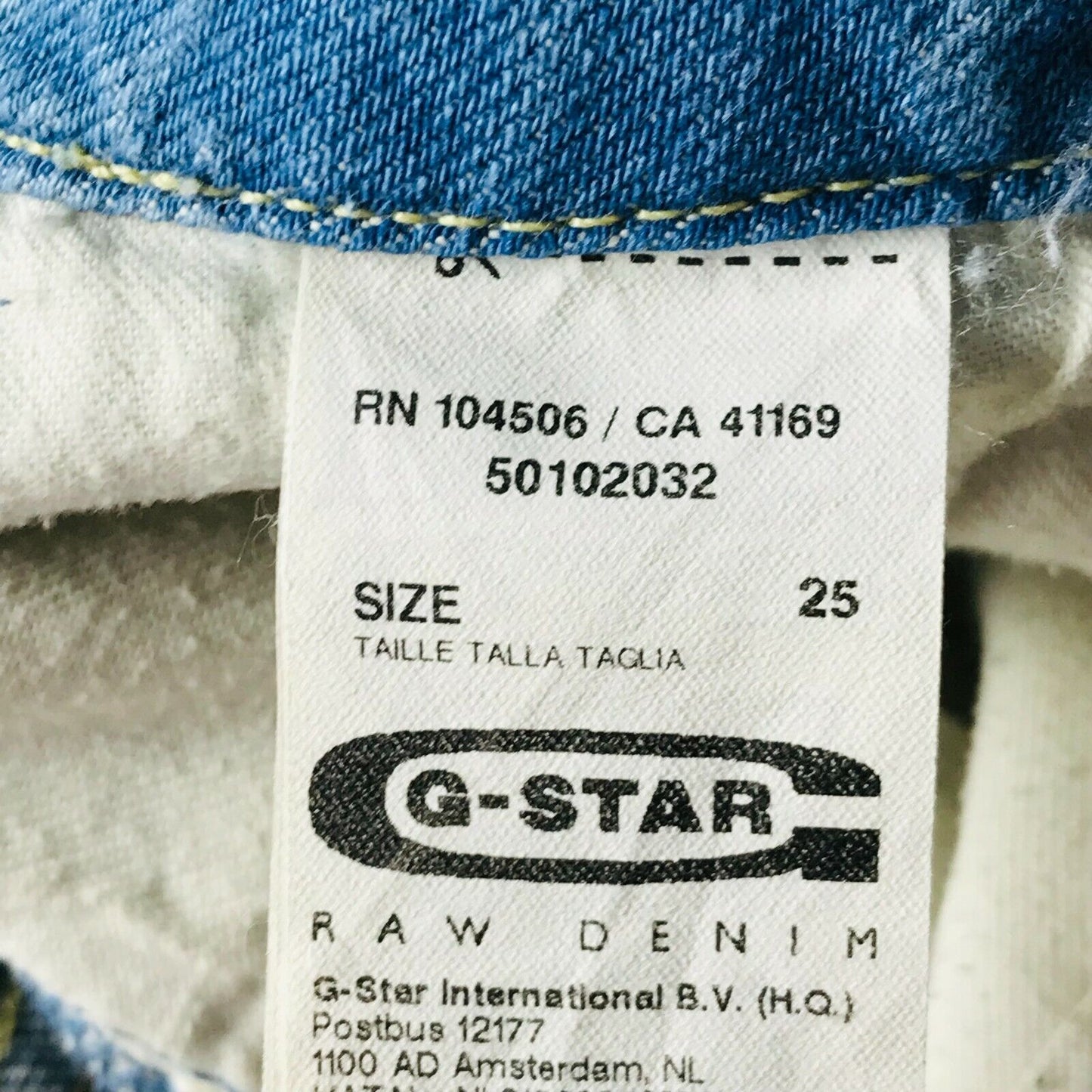 G-STAR RAW BLEEKER Women Blue Loose Tapered Fit Jeans Size W25