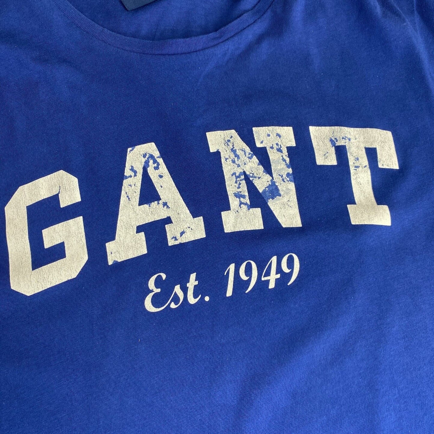 GANT Navy Blue Logo Crew Neck T-Shirt Size S