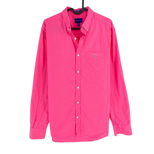 GANT Pink The Broadcloth Regular Fit Shirt Size M 39/40 15.75