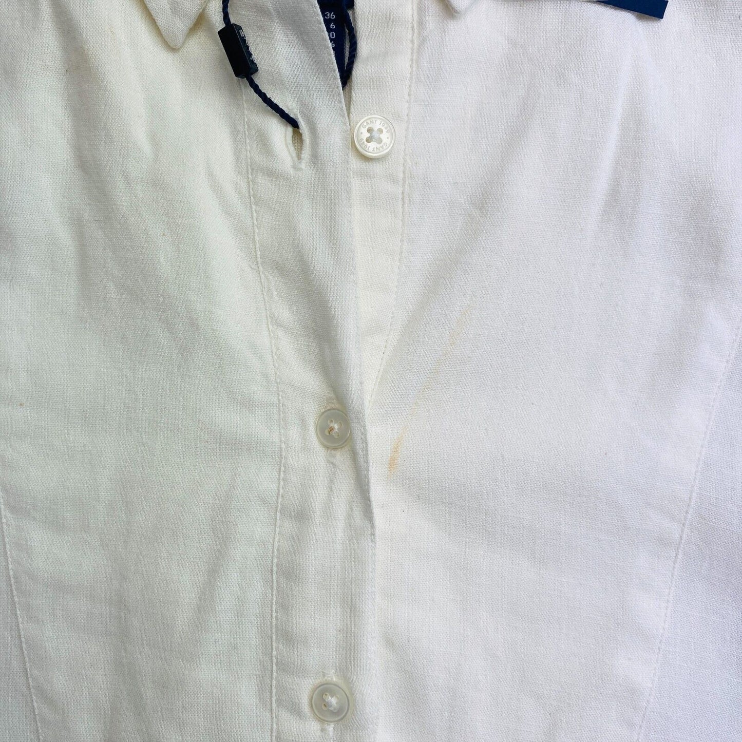 GANT White Linen Popover Shirt Dress Size EU 36 UK 10 US 6