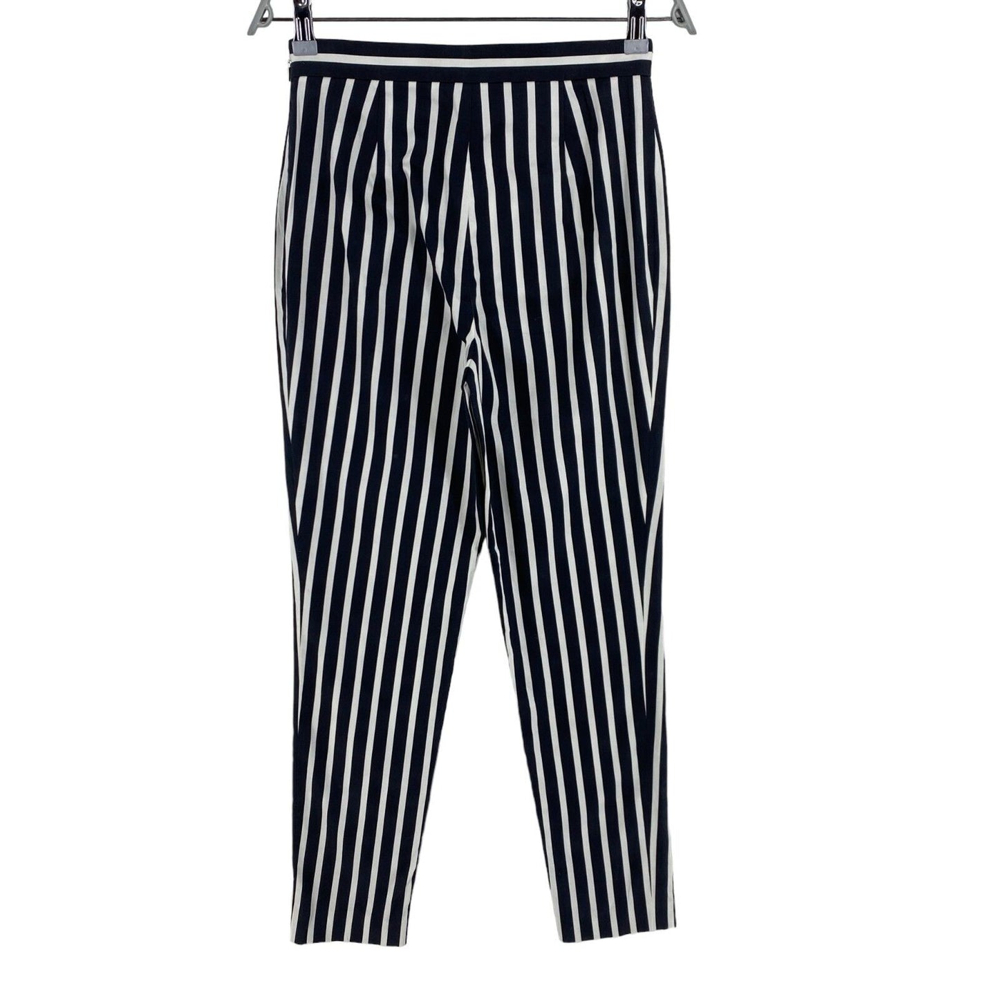 Roccobarocco Navy Blue Striped Pants Trousers Size EU 36 UK 10 US 6