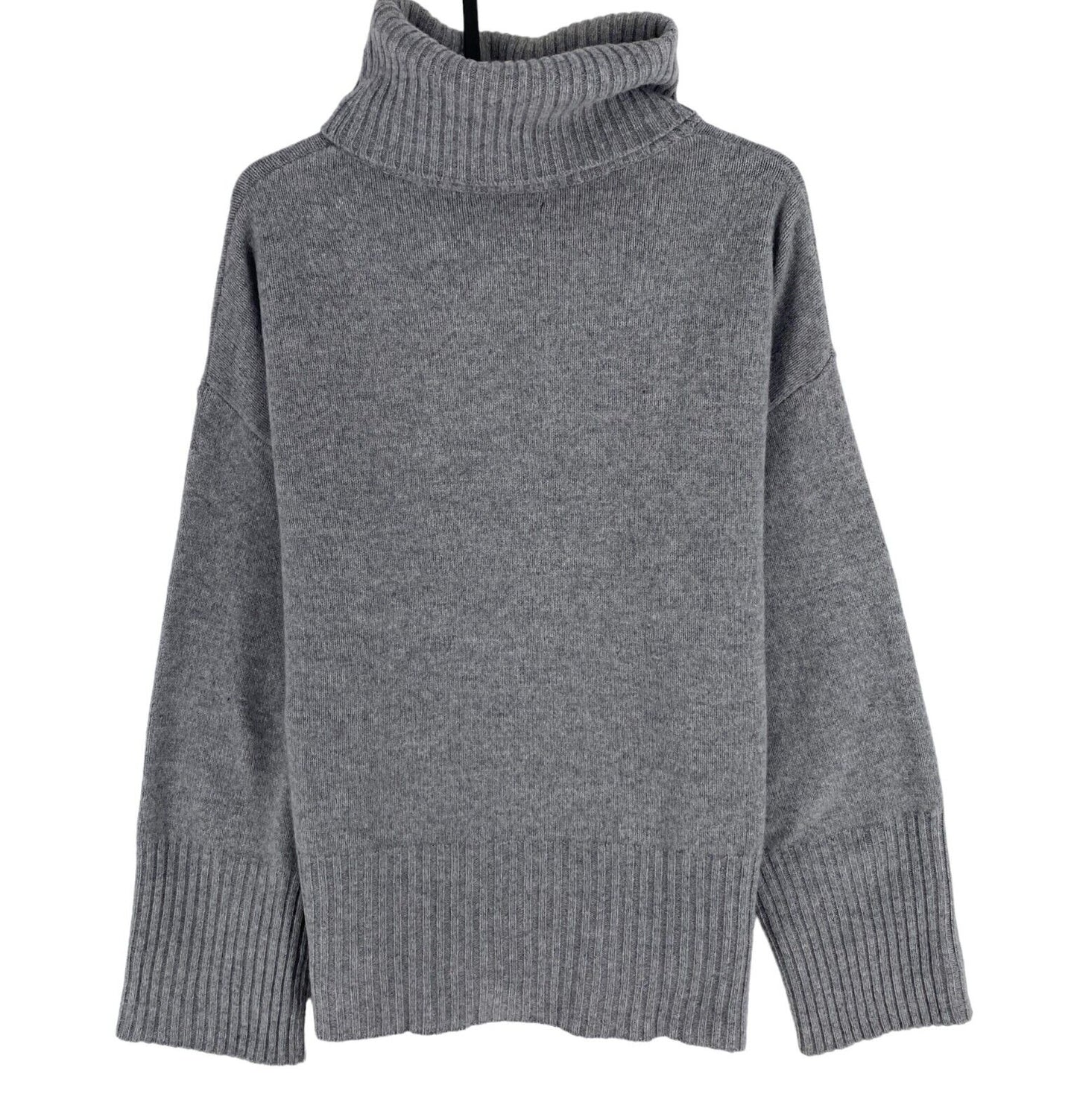 GANT Women Grey Wool Cashmere High Neck Jumper Sweater Size XS