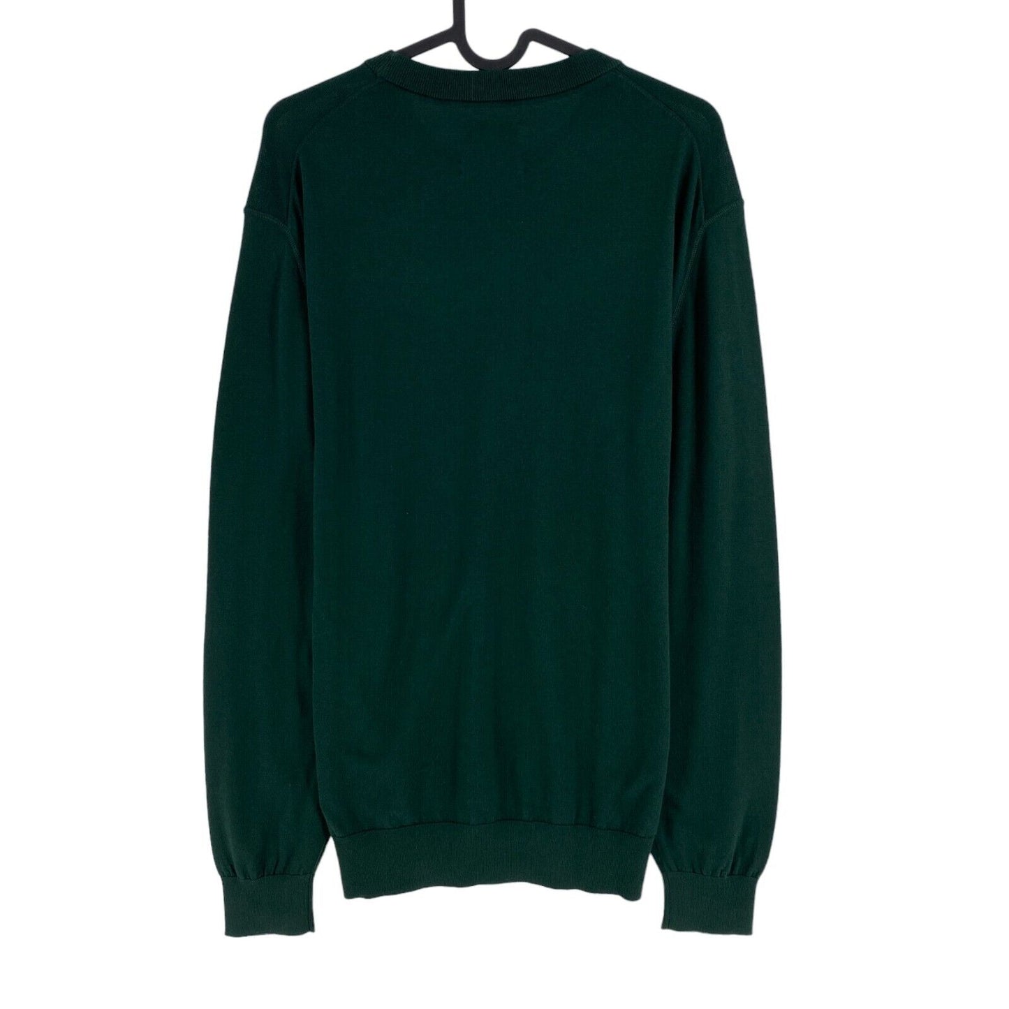 GANT Dark Green Cotton Silk Crew Neck Sweater Pullover Size L