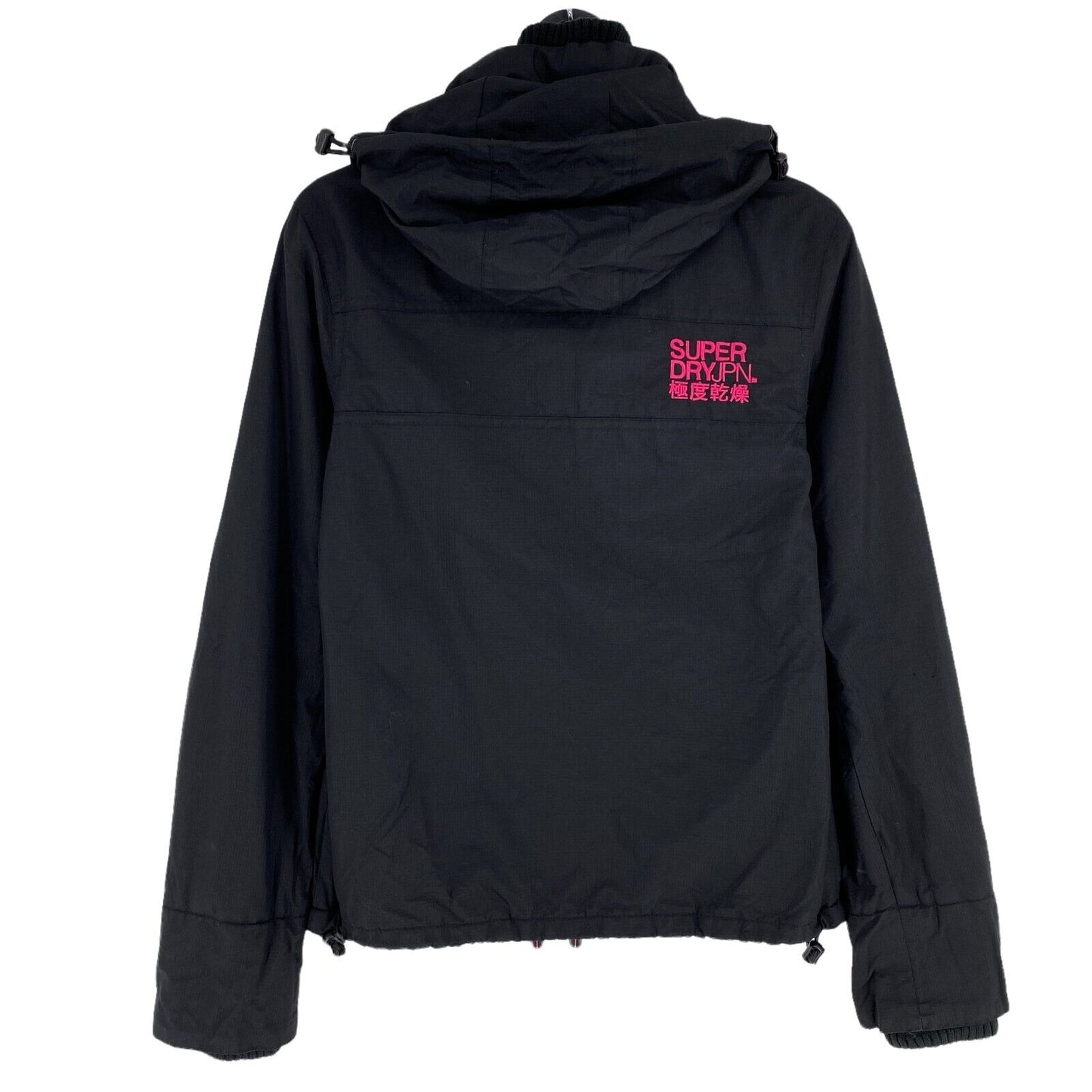 SUPERDRY The Windcheater Black Hooded Jacket Size XS