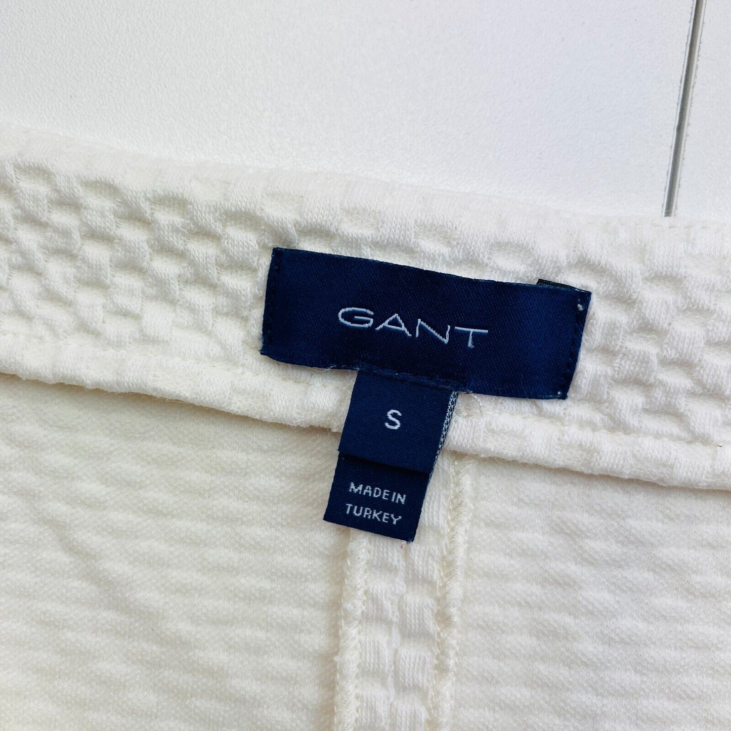 GANT Robe évasée blanche à col en V Taille S