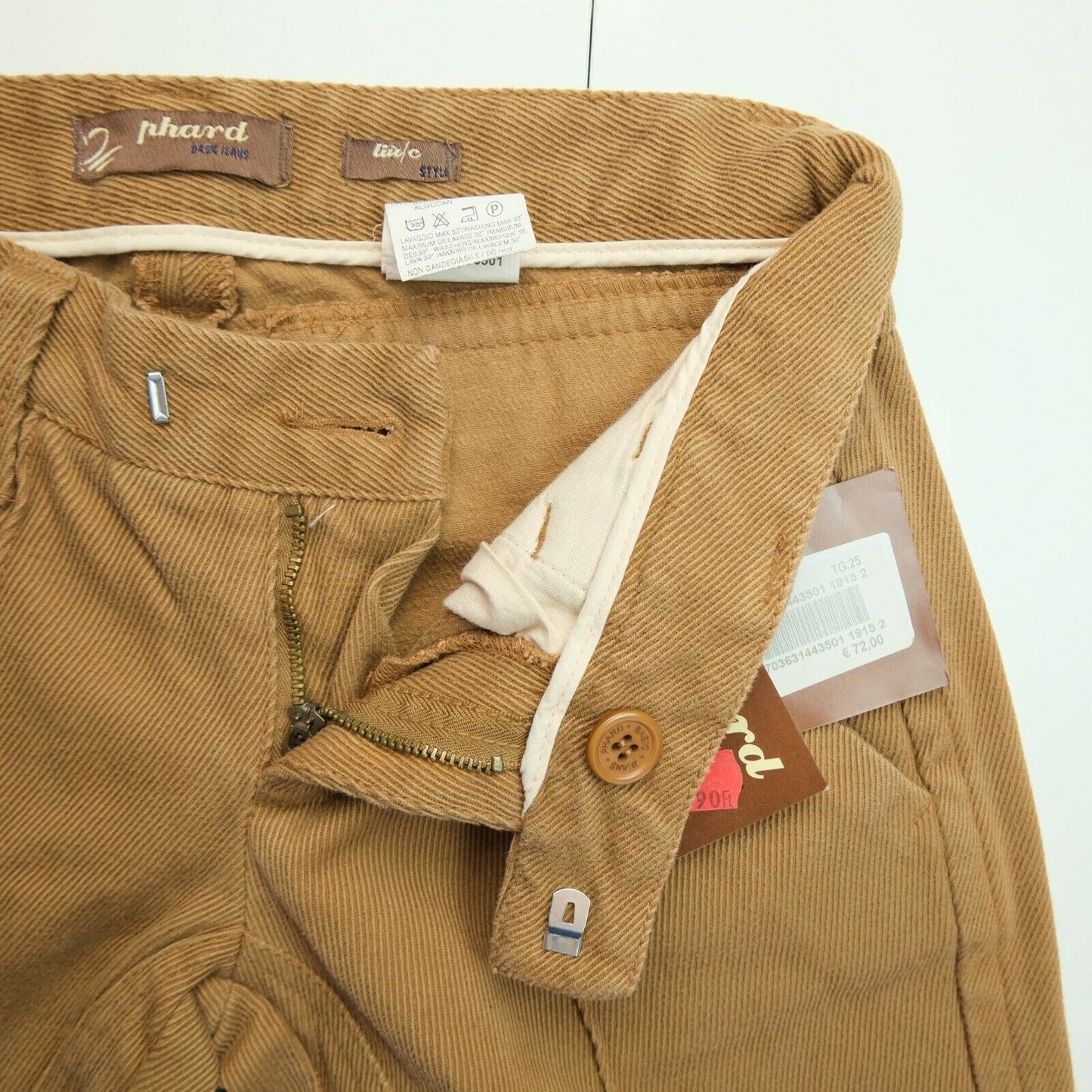 PHARD Light Brown Capri Chino Pants Trousers Size 25