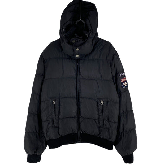 HILFIGER DENIM Black Hooded Down Puffer Jacket Coat Size S