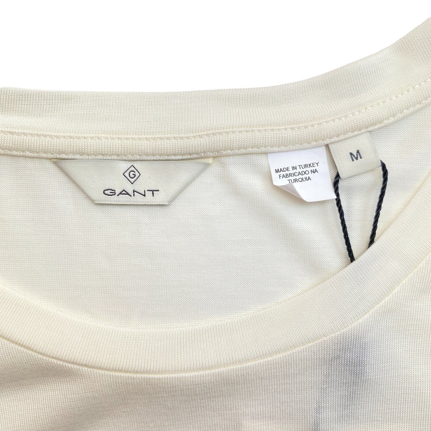 GANT White Light Weight Crew Neck T Shirt Size M