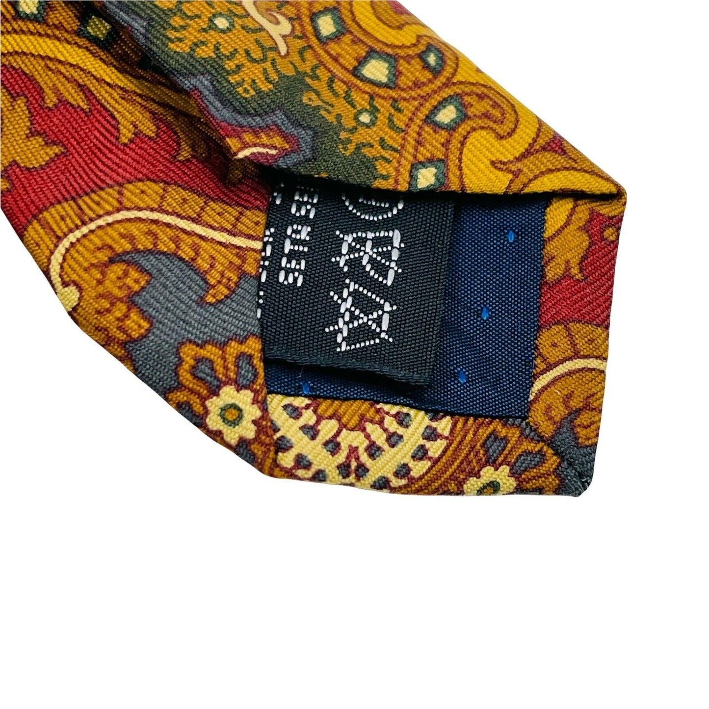 GANT Vintage Brown Ornamented 100% Silk Hand Made Tie