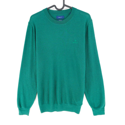 GANT Green Crew Neck Pure Prep Sweater Jumper Size S