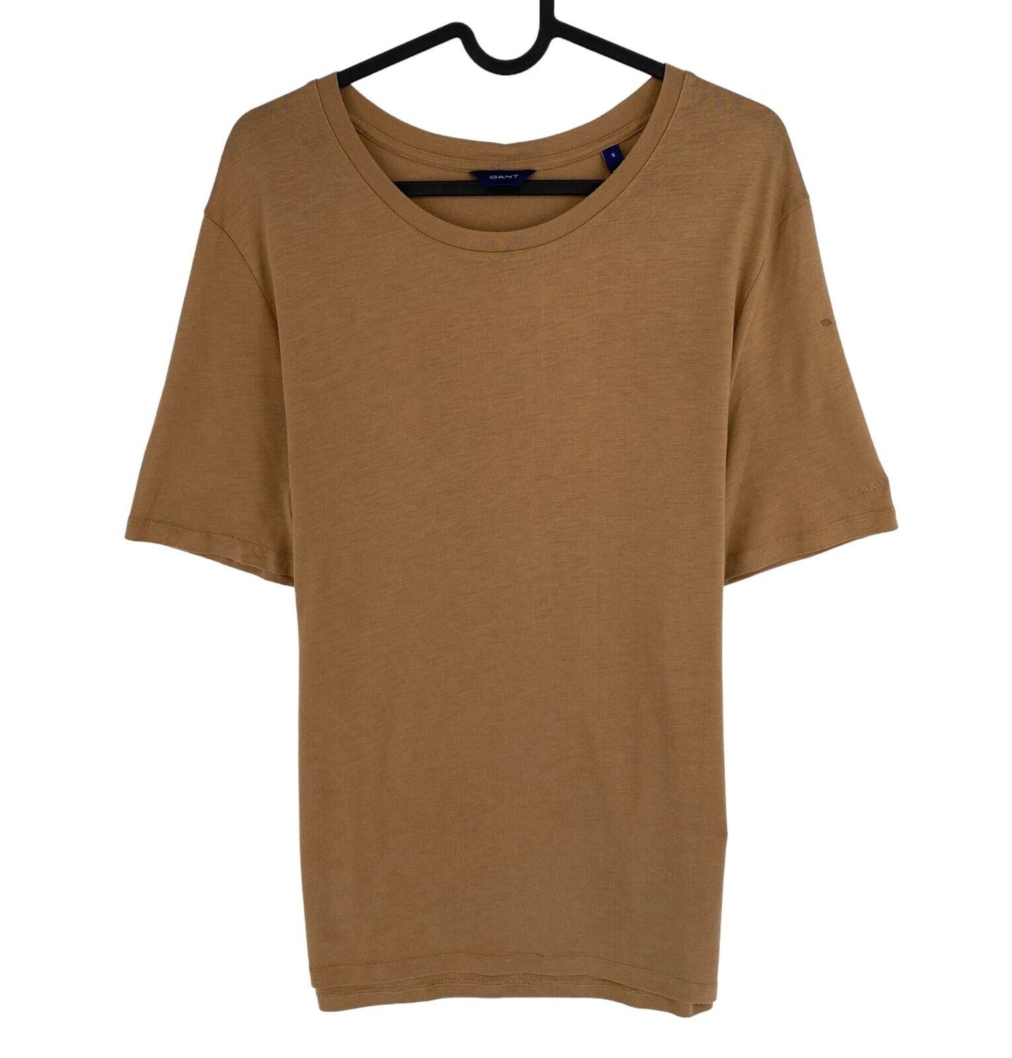 GANT Women Brown Light Weight Crew Neck T Shirt Size S