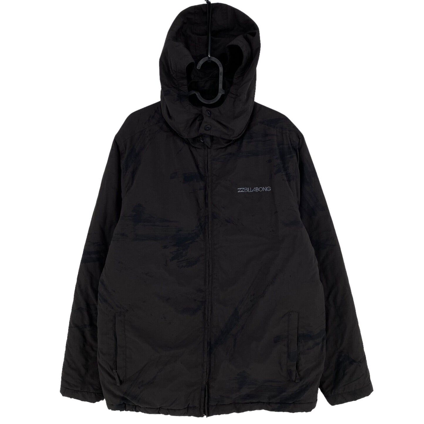 BILLABONG Dunkelbraune Kapuzenjacke Mantel Größe 16 Jahre 169-174 cm