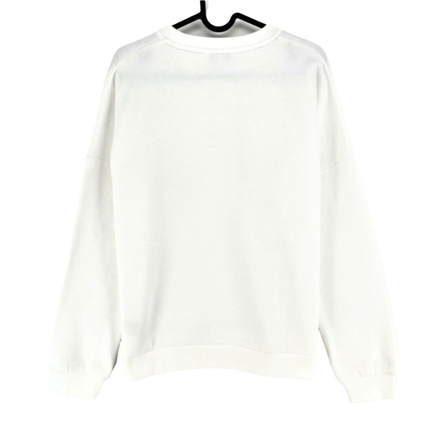 TOMMY HILFIGER White Crew Neck Sweatshirt Jumper Size S