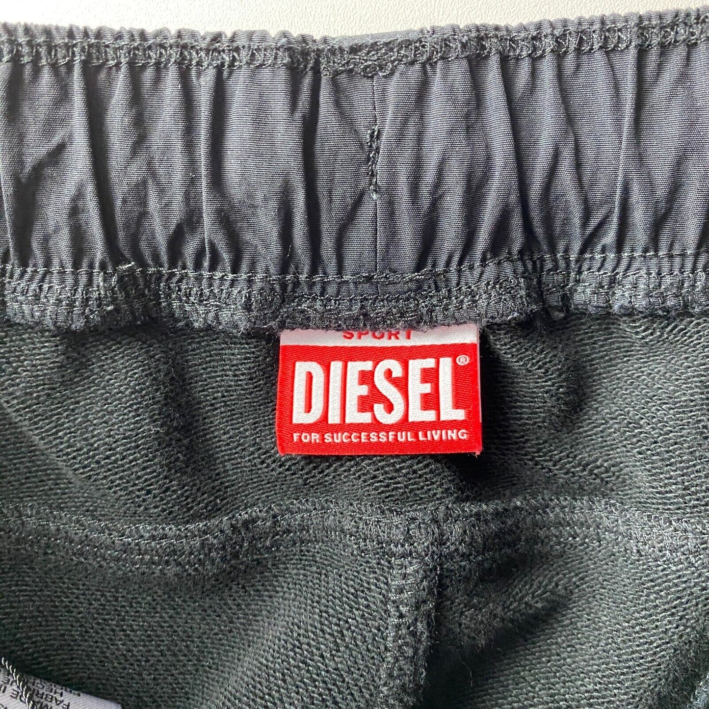 Diesel BASETT Black Regular Fit Track Sweat Pants Trousers Size M