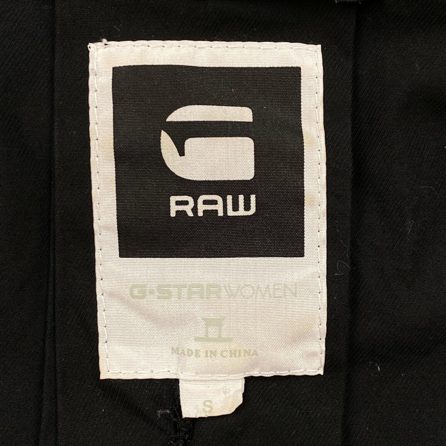 G-STAR RAW OFFICER Black 100% Cotton Jacket Size S