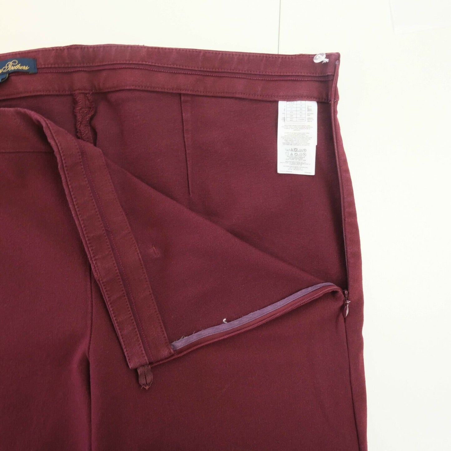 Brooks Brothers Red Cropped Pants Trousers Size IT 44 UK 14 US 8