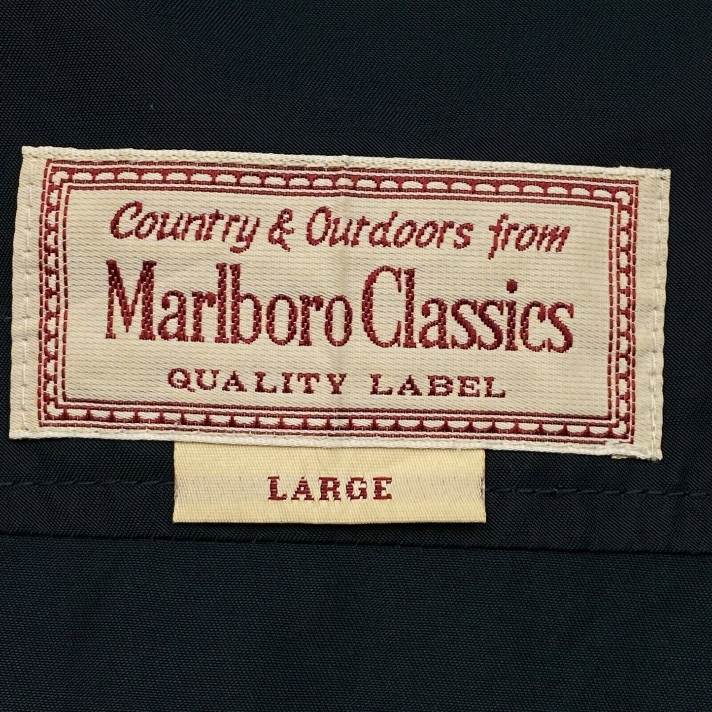 Marlboro Classics Navy Blue Cotton Blend Jacket Size L