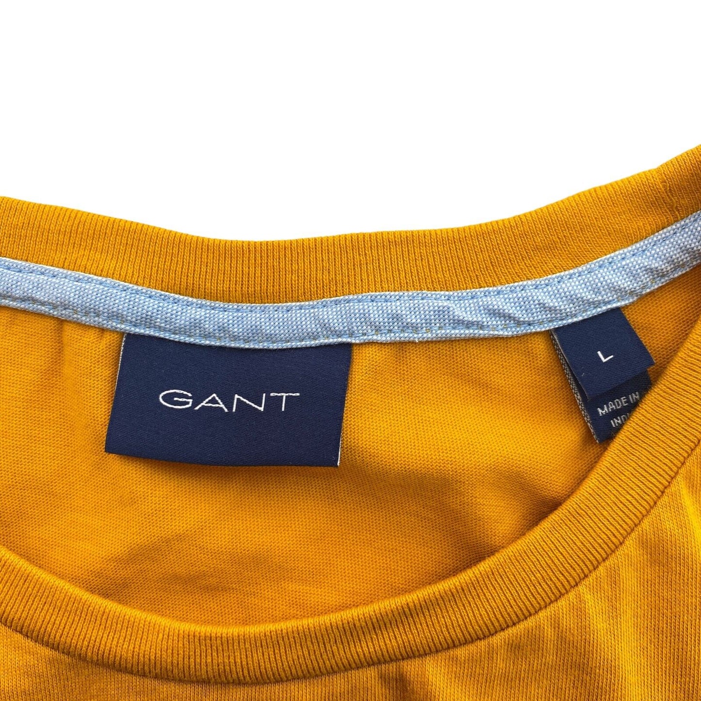 GANT Yellow Graphic Crew Neck T Shirt Size L