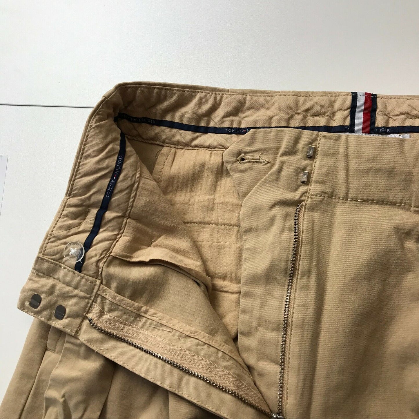 Tommy Hilfiger Women Brown Regular Straight Fit Chino Trousers Size 8 W30