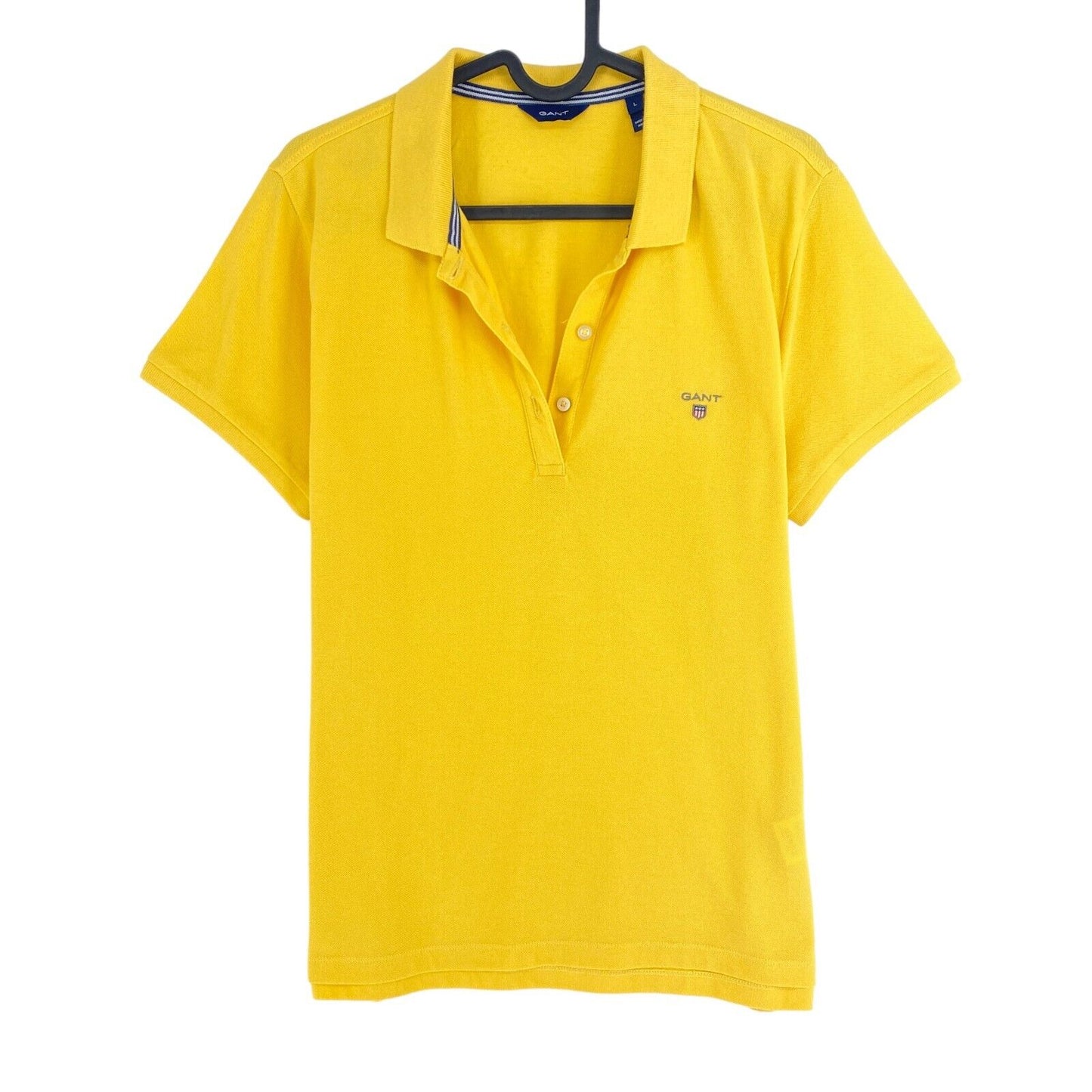 GANT Yellow Original Pique Polo Shirt Size L