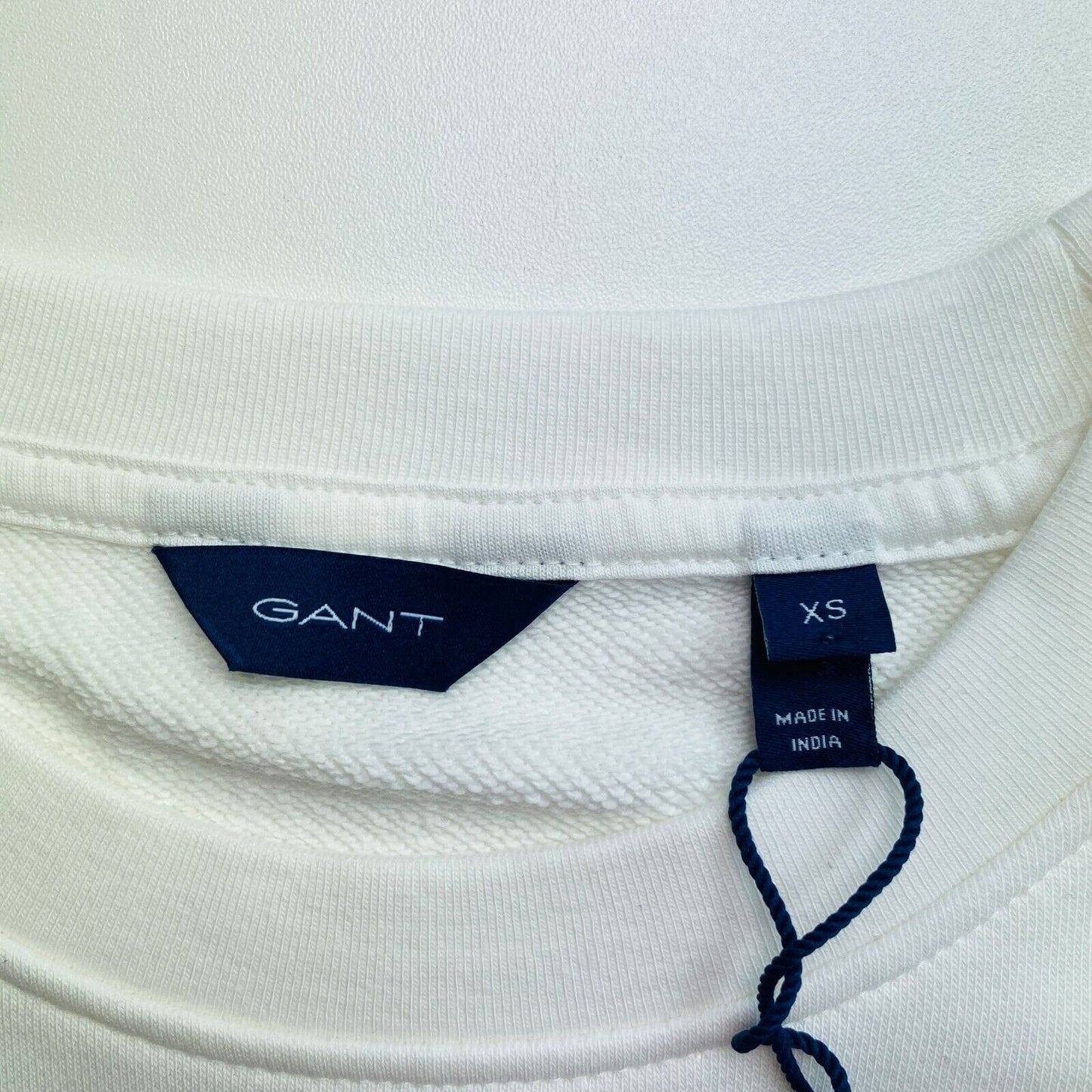 GANT Weiß Rope Icon Rundhalspullover Pullover Größe XS