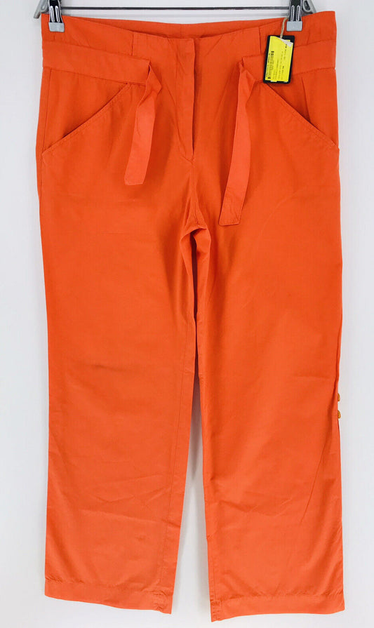 UVP €135 GANT Damen Orange Loose Straight Fit Chino Hose W34 L34